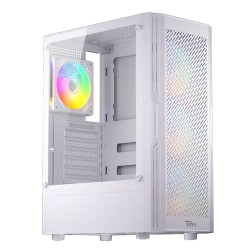 TWISTED MINDS TM-PHANTOMII-W PHANTOMII TEMPERED GLASS 4 PRE-INSTALLED ARGB FANS ATX MID TOWER ARGB GAMING CASE - WHITE 