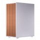 TWISTED MINDS WOODX MID TOWER 4 PRE-INSTALLED ARGB FANS WITH REMOTE CONTROL TEMPERED GLASS SIDE PANEL ATX GAMING CASE - WHITE