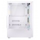 TWISTED MINDS WOODX MID TOWER 4 PRE-INSTALLED ARGB FANS WITH REMOTE CONTROL TEMPERED GLASS SIDE PANEL ATX GAMING CASE - WHITE