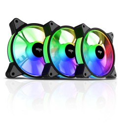 AIGO AR12 3 PIN 5V ARGB 120 MM COOLING FAN - 3IN1