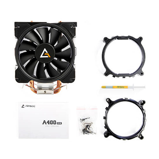 ANTEC A400 RGB CPU COOLER 120MM LED FAN WITH PWM SUPPORT