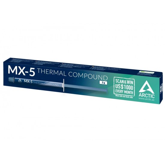 ARCTIC MX-5 ULTIMATE PERFORMANCE NON-CONDUCTIVE EXTRA THIN BONDLINE FOR CPU GPU & CONSOLES THERMAL PASTE - 2G