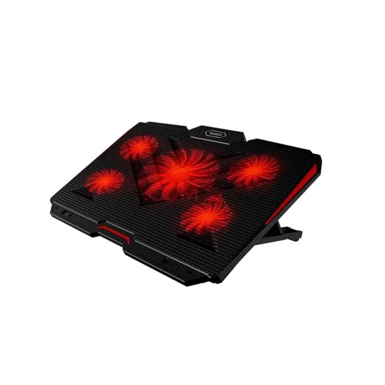 NOTEBOOK COOLER PAD 5 FANS LED RED