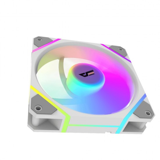 DARKFLASH DF2311022 1200 RPM A-RGB COOLING FAN 3IN1 BUNDLE CASE FANS - DM12F WHITE