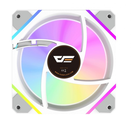 DARKFLASH DF2311022 1200 RPM A-RGB COOLING FAN 3IN1 BUNDLE CASE FANS - DM12F WHITE