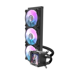 DARKFLASH DF241102 ALL-IN-ONE 360MM CPU SUPPORT SOCKET LIQUID CPU COOLER WITH DISPLAY - DV360S BLACK
