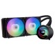 DARKFLASH TWISTER ARGB DX240 LIGHT STRIP DESIGN 1800 RPM ALL-IN-ONE 240MM LIQUID CPU COOLER - BLACK