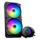 DARKFLASH TWISTER ARGB DX240 LIGHT STRIP DESIGN 1800 RPM ALL-IN-ONE 240MM LIQUID CPU COOLER - BLACK