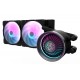 DARKFLASH NEBULA DN240 ARGB 3-STAGE MOTOR WATER PUMP PERFECT COOLING PERFORMANCE ALL-IN-ONE CABLE LIQUID CPU COOLER - BLACK