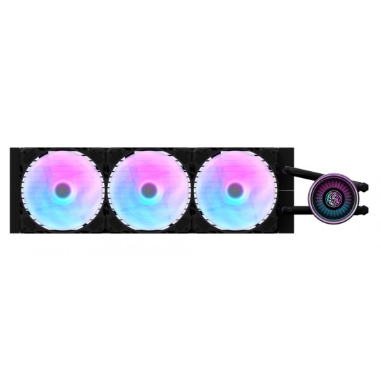 DARKFLASH NEBULA DN360 ARGB 3-STAGE MOTOR WATER PUMP HIGH PERFORMANCE FANS ALL IN ONE 360MM LIQUID CPU COOLER - BLACK