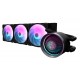 DARKFLASH NEBULA DN360 ARGB 3-STAGE MOTOR WATER PUMP HIGH PERFORMANCE FANS ALL IN ONE 360MM LIQUID CPU COOLER - BLACK
