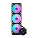 DARKFLASH DN360S 2.1 INCH IPS DISPLAY SCREEN 3-STAGE MOTOR WATER PUMP ALL IN ONE 360MM RGB LIQUID CPU COOLER - BLACK