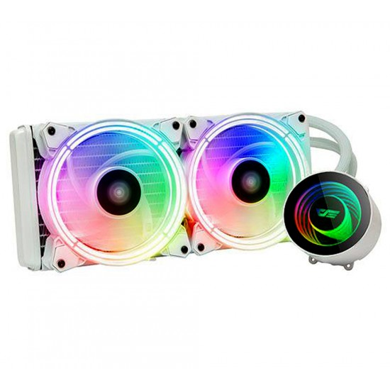 DARKFLASH SYMPHONY TR240 ALL IN ONE 240MM ARGB LED HIGH C/P VALUE CPU COOLER - WHITE