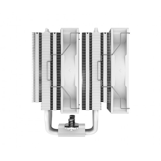 DEEPCOOL GAMMAXX AG620 WH ARGB  260W TDP ALL-WHITE 6PCS COPPER HEAT PIPES WITH 120MM DUAL-FAN CPU AIR COOLER 