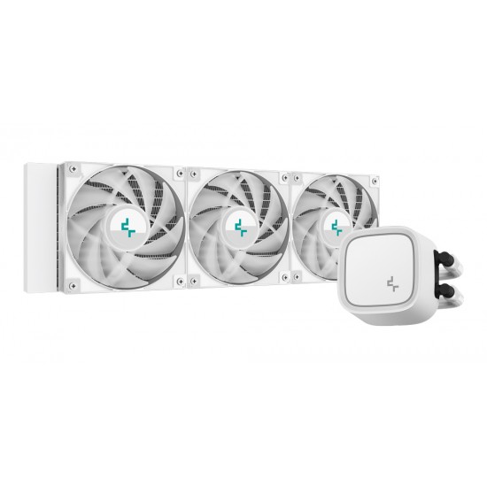 DEEPCOOL LE720 WH 250W TDP AIO 360MM ARGB PWM FAN COPPER COOLER ALUMINUM RADIATOR ANTI-LEAK TECH CPU LIQUID COOLER - WHITE