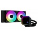 DEEPCOOL LS520 SE 240MM RADIATOR TWO FC120 A-RGB PWM FANS INFINITY MIRROR CAP DESIGN AIO LIQUID COOLER FOR INTEL AND AMD  - BLACK
