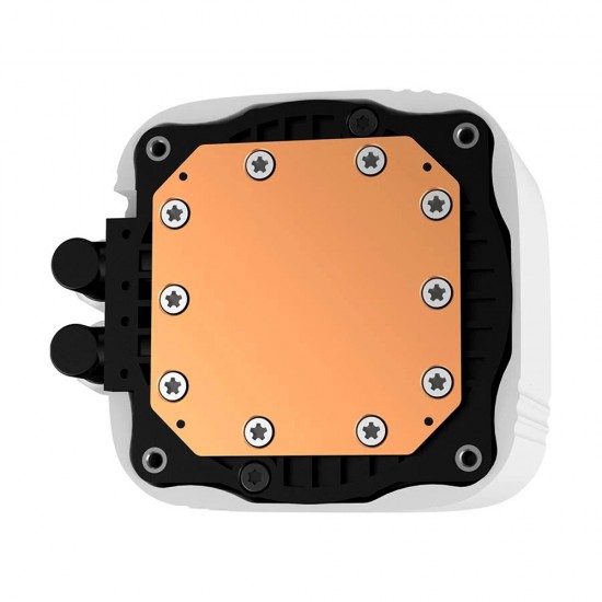 DEEPCOOL LS520 SE 240MM RADIATOR TWO FC120 A-RGB PWM FANS INFINITY MIRROR CAP DESIGN AIO LIQUID COOLER FOR INTEL AND AMD - WHITE