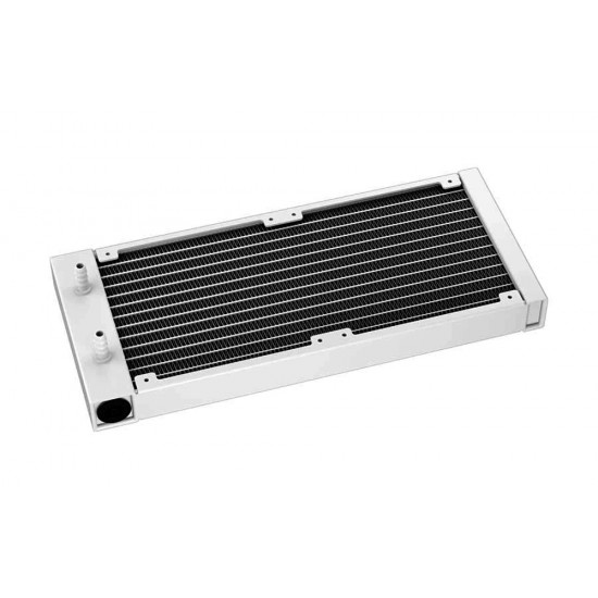 DEEPCOOL LS520 SE 240MM RADIATOR TWO FC120 A-RGB PWM FANS INFINITY MIRROR CAP DESIGN AIO LIQUID COOLER FOR INTEL AND AMD - WHITE