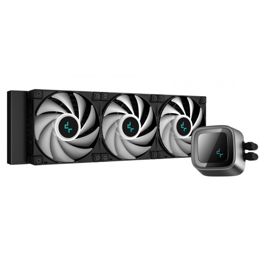 DEEPCOOL LS720 360MM AIO HIGH PERFORMANCE ARGB LOW-NOISE EFFICIENCY 360MM CPU LIQUID COOLER AND INFINITY MIRROR CAP DESIGN