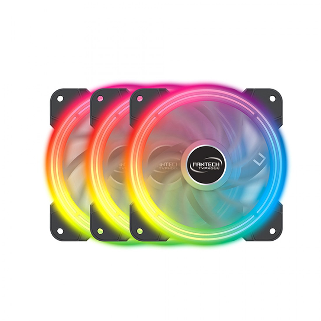FANTECH FB-302 3 PCS TYPHOON ADDRESSABLE RGB 12 CM SILENT COOLING FAN ...