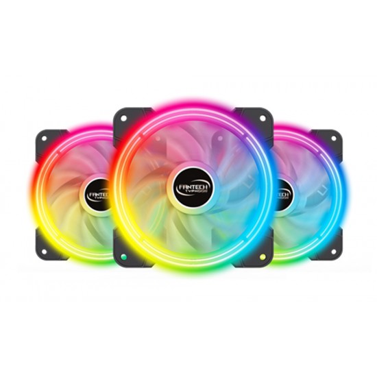 FANTECH FB-302 3 PCS TYPHOON ADDRESSABLE RGB 12 CM SILENT COOLING FAN