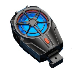 GADGETON X52 COOLER FOR MOBILE PHONE RECHARGEABLE BATTERY SILENT COOLER CELL PHONE GAMING RADIATOR COOLING FAN - BLACK