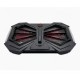 OEM NOOTBOOK YL-017 ERGONOMIC WITH DUAL 120MM RGB FANS & 4 ADJUSTABLE HEIGHT LEVELS LAPTOP COOLING FAN - BLACK