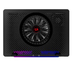 REDRAGON GCP500 IVY 5 FANS RGB  LIGHT FAN CONTROL BUTTON  2 USB AlUMINUM PANEL FASTER LAPTOP COOLER