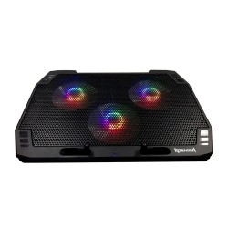 REDRAGON GCP511 INGRID RGB 3 FANS RGB LIGHT WITH FAN CONTROL BUTTON LAPTOP COOLER 