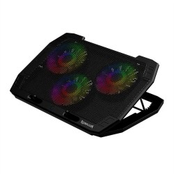 REDRAGON GCP511 INGRID RGB 3 FANS RGB LIGHT WITH FAN CONTROL BUTTON LAPTOP COOLER 