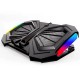 NOOTBOOK YL-017 ERGONOMIC WITH DUAL 120MM RGB FANS & 4 ADJUSTABLE HEIGHT LEVELS LAPTOP COOLING FAN - BLACK