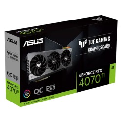 ASUS TUF GAMING NVIDIA GEFORCE RTX 4070 TI 12G GDDR6X OC EDITION WITH DLSS 3 LOWER TEMPS AND ENHANCED DURABILITY