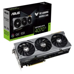ASUS TUF GAMING NVIDIA GEFORCE RTX 4070 TI 12G GDDR6X OC EDITION WITH DLSS 3 LOWER TEMPS AND ENHANCED DURABILITY