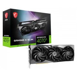 MSI GEFORCE RTX  4070 Ti GAMING X SLIM 12GB GDDR6X TRI-FROZR 3 ADA LOVELACE ARCHITECTURE GRAPHICS CARD 