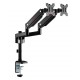 GAMEON GO-2045 POLE-MOUNTED GAS SPRING DUAL MONITOR ARM 17"-32" WITH STAND AND MOUNT FOR GAMING AND OFFICE USE
