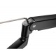 GAMEON GO-2045 POLE-MOUNTED GAS SPRING DUAL MONITOR ARM 17"-32" WITH STAND AND MOUNT FOR GAMING AND OFFICE USE