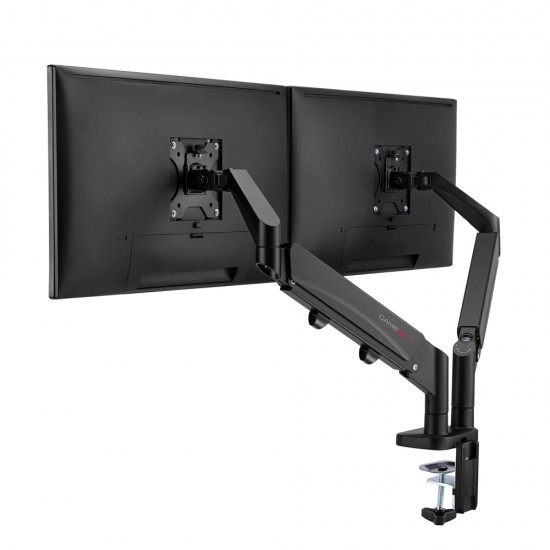 GAMEON GO-5350 DUAL MONITOR ARM STAND AND MOUNT FOR GAMING AND OFFICE 17" - 32" EACH ARM UP TO 9 KG