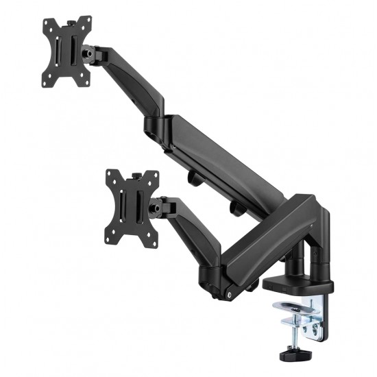 GAMEON GO-5350 DUAL MONITOR ARM STAND AND MOUNT FOR GAMING AND OFFICE 17" - 32" EACH ARM UP TO 9 KG