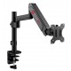 GAMEON GO-3363 POLE-MOUNTED GAS SPRING SINGLE MONITOR ARM 17"-32" WITH STAND AND MOUNT FOR GAMING AND OFFICE USE