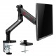GAMEON GO-3363 POLE-MOUNTED GAS SPRING SINGLE MONITOR ARM 17"-32" WITH STAND AND MOUNT FOR GAMING AND OFFICE USE