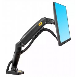 NORTH BAYOU NB F80 GAS SPRING HEAVY DUTY SINGLE MONITOR FOR 17-30 INCH SCREENS UP TO 19.8LBS MONITOR DESK MOUNT - BLACK