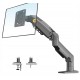 NORTH BAYOU NB F80 GAS SPRING HEAVY DUTY SINGLE MONITOR FOR 17-30 INCH SCREENS UP TO 19.8LBS MONITOR DESK MOUNT - BLACK