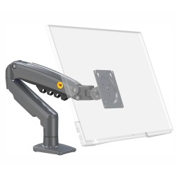 NORTH BAYOU NB F80 GAS SPRING HEAVY DUTY SINGLE MONITOR FOR 17-30 INCH SCREENS UP TO 19.8LBS MONITOR DESK MOUNT - BLACK