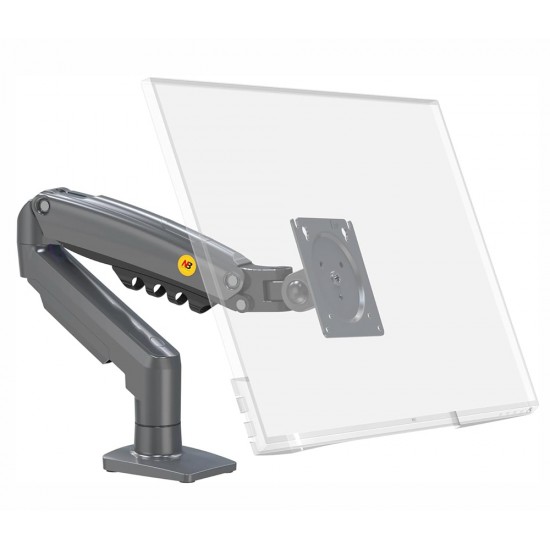 NORTH BAYOU NB F80 GAS SPRING HEAVY DUTY SINGLE MONITOR FOR 17-30 INCH SCREENS UP TO 19.8LBS MONITOR DESK MOUNT - BLACK