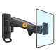 NB F120 FULL MOTION ARTICULATING SWIVEL UP TO 7KG GAS SPRING BRACKET FOR 17-27 INCH SCREENS SINGLE TV MONITOR WALL MOUNT - BLACK