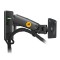 NB F120 FULL MOTION ARTICULATING SWIVEL UP TO 7KG GAS SPRING BRACKET FOR 17-27 INCH SCREENS SINGLE TV MONITOR WALL MOUNT - BLACK