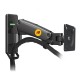 NB F120 FULL MOTION ARTICULATING SWIVEL UP TO 7KG GAS SPRING BRACKET FOR 17-27 INCH SCREENS SINGLE TV MONITOR WALL MOUNT - BLACK