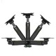 NB F120 FULL MOTION ARTICULATING SWIVEL UP TO 7KG GAS SPRING BRACKET FOR 17-27 INCH SCREENS SINGLE TV MONITOR WALL MOUNT - BLACK