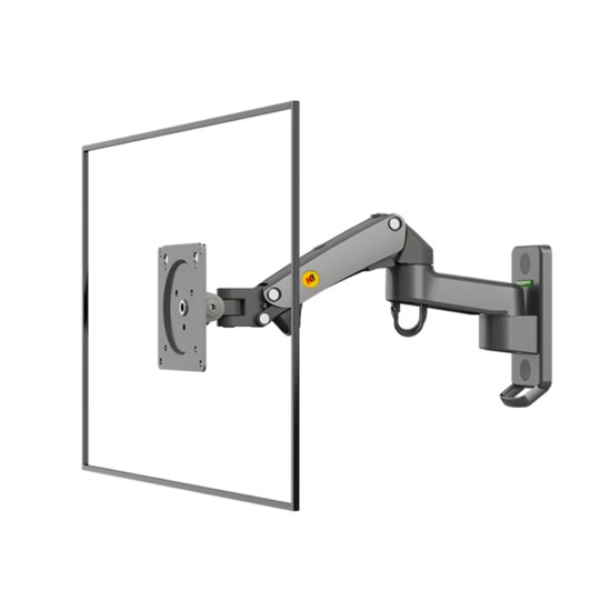 NB F150 FULL MOTION ERGONOMIC GAS SPRING TV MONITOR BRACKET FOR 17-35 INCH SCREENS MONITOR WALL MOUNT - GRAY