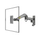 NB F150 FULL MOTION ERGONOMIC GAS SPRING TV MONITOR BRACKET FOR 17-35 INCH SCREENS MONITOR WALL MOUNT - GRAY